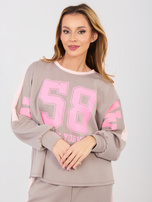 Fango komplet z kontrastowym nadrukiem RUE PARIS