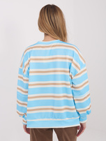 Jasnoniebieska damska bluza bez kaptura