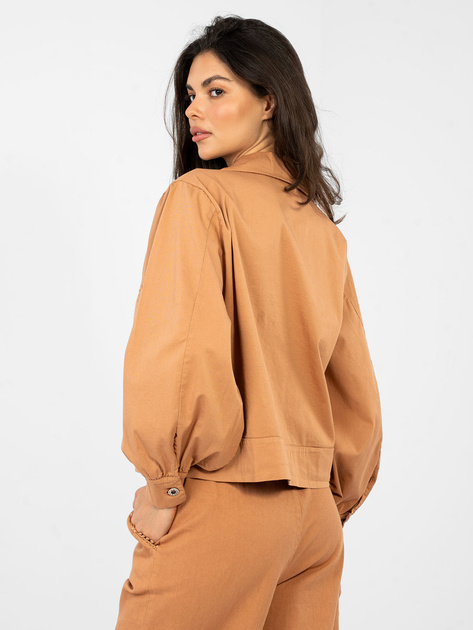 Ceglasta koszula oversize z bawełny RUE PARIS