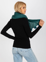 Hurtownia Morski ażurowy szal z pomponami