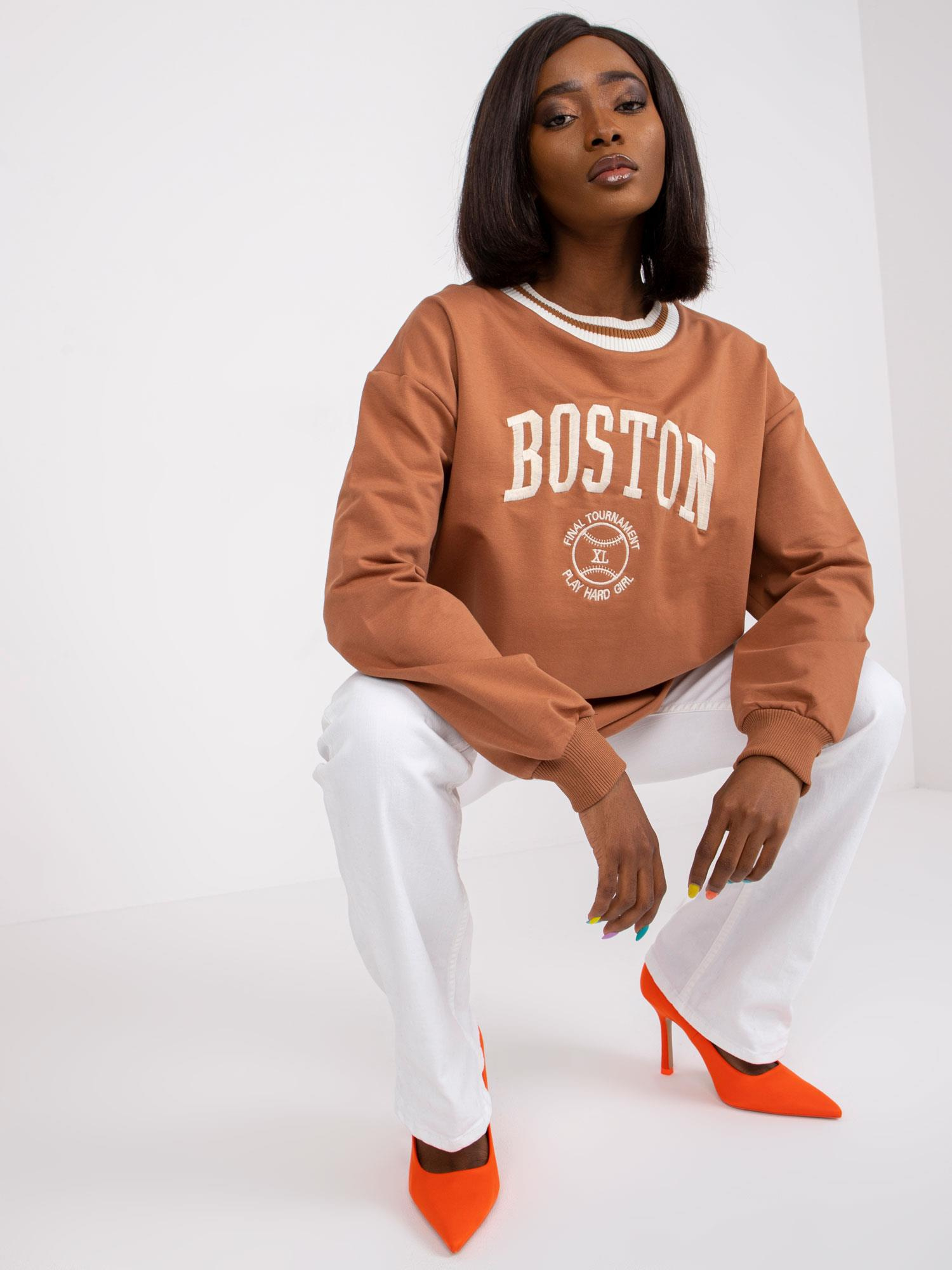 Jasnobrązowa dresowa bluza oversize Louna 