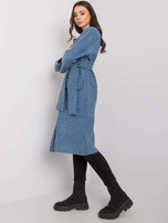 Niebieski kardigan z wiązaniem Cordie RUE PARIS