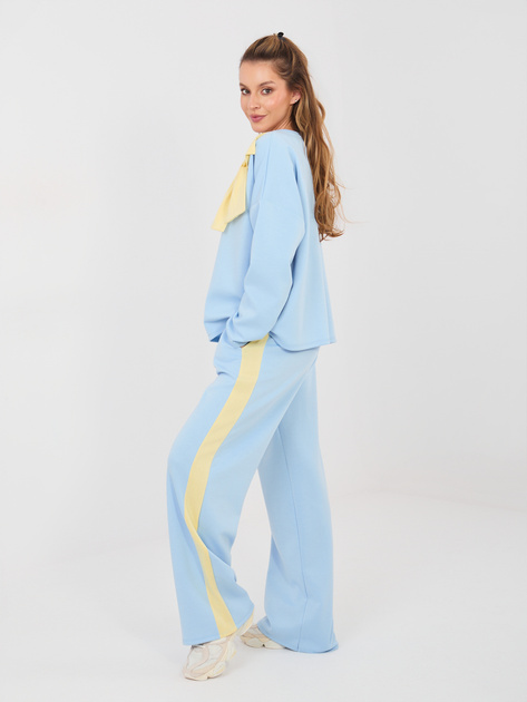 Jasnoniebieska damska bluza bez kaptura RUE PARIS