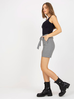 Hurtownia online Czarno-białe szorty eleganckie z wełny