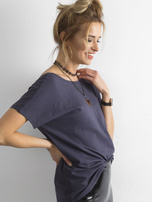 Grafitowy t-shirt Fire