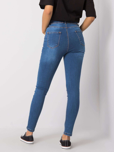 Niebieskie spodnie jeansowe skinny Gianna RUE PARIS