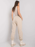 Beżowe spodnie dresowe bawełniane Esher RUE PARIS