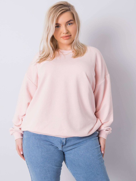 Jasnoróżowa bluza plus size Mischa