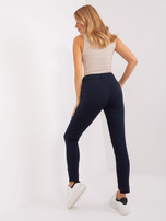 Hurt Granatowe spodnie dresowe z prostymi nogawkami