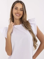 Biała bawełniana sukienka na lato