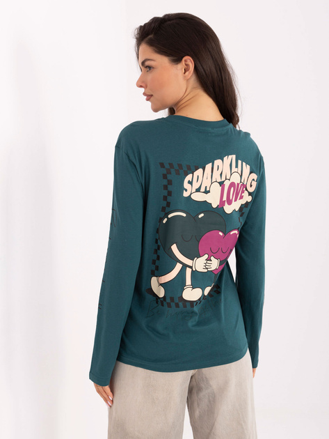 Morska bluzka longsleeve z bawełny SUBLEVEL