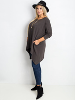 Khaki tunika plus size Moa