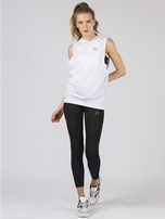 TOMMY LIFE Biała bluza z kapturem