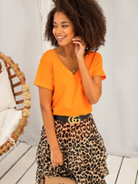 Fluo pomarańczowy t-shirt Emory