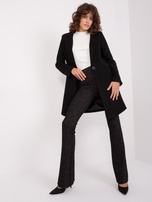 Hurt Czarny klasyczny płaszcz z podszewką OCH BELLA