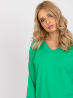 Green blouse basic Oliwia