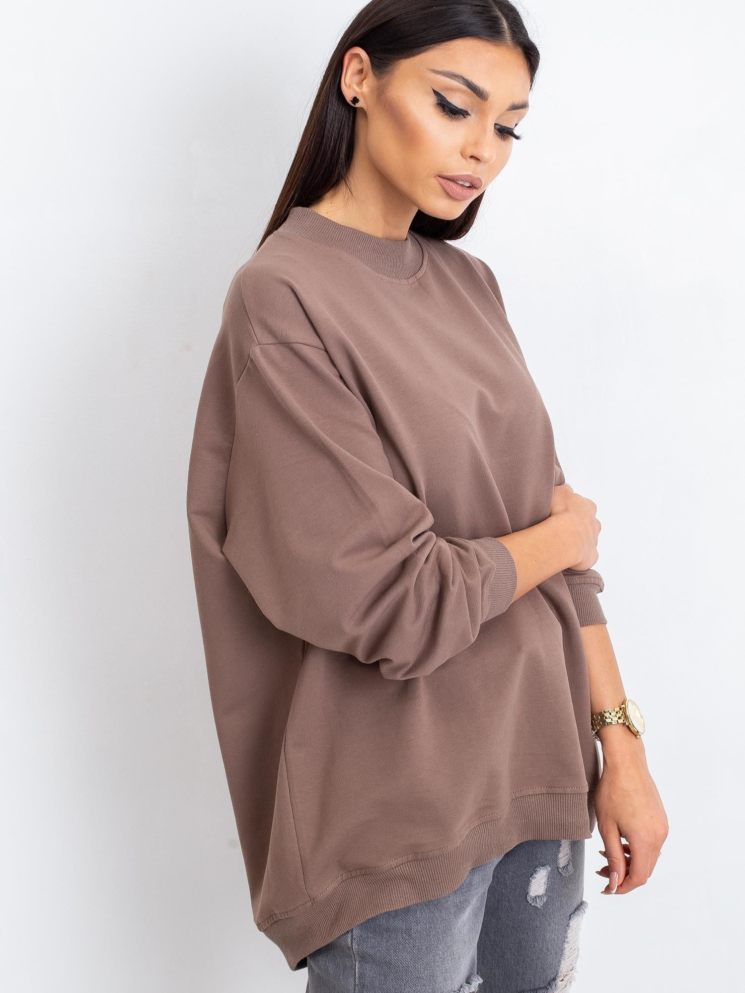 Kawowa bluza Twist