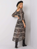 Czarno-beżowa sukienka Ines OCH BELLA