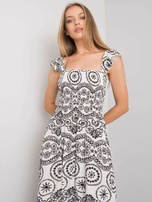 Biało-czarna sukienka maxi Tayla