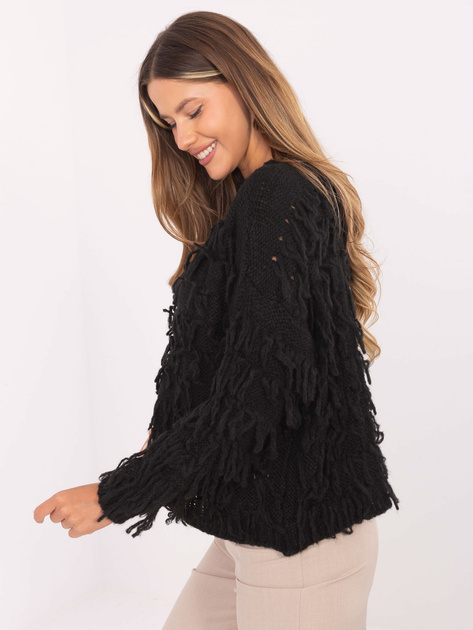 Ecru sweter z okrągłym dekoltem RUE PARIS