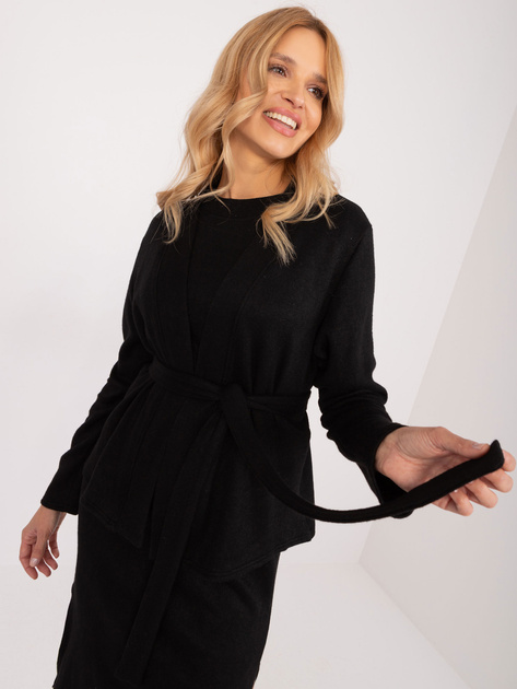 Hurt Czarny dwuczęściowy komplet z sukienką midi