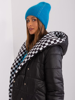 Hurtownia Jasnoniebieska czapka damska z aplikacjami