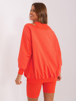 Hurt Pomarańczowy komplet casualowy trzyczęściowy z bluzą