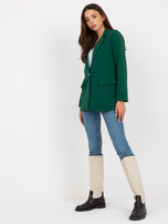 Hurt Ciemnozielona klasyczna marynarka z zapięciem na guzik Veracruz 