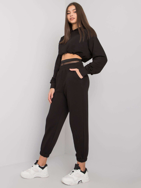 Czarny komplet ze spodniami Moline