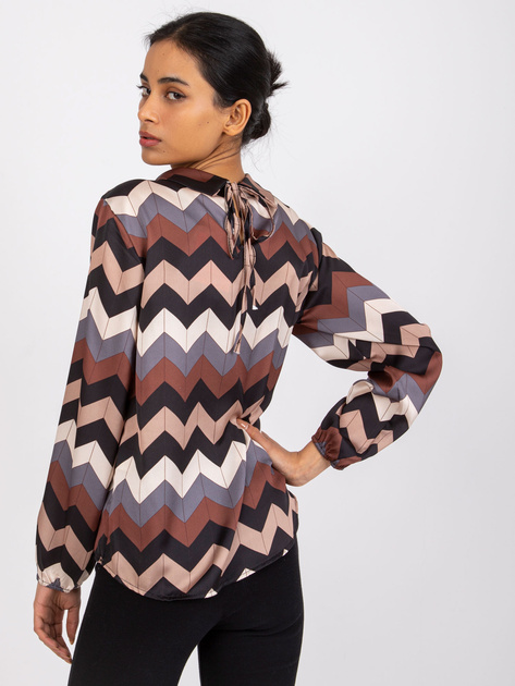 Czarna wzorzysta bluzka Silesia