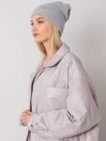 Szara czapka typu beanie RUE PARIS