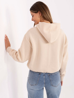 Jasnobeżowa damska bluza oversize SUBLEVEL 