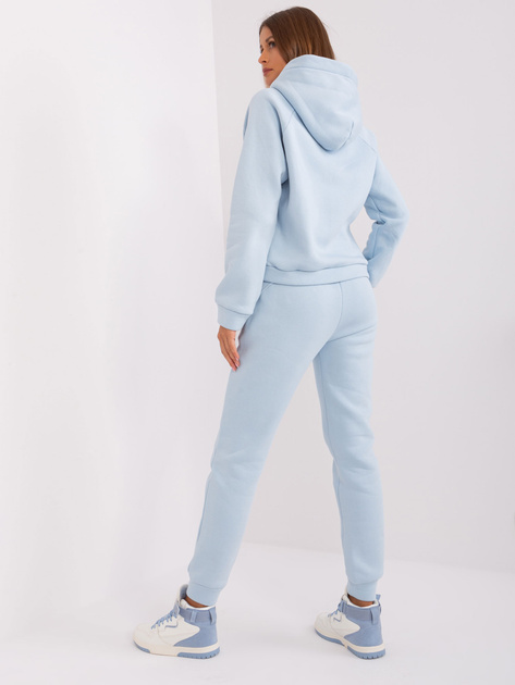 Hurtownia Jasnoniebieski dwuczęściowy komplet dresowy basic