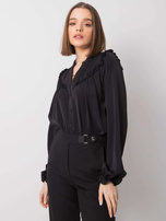 Schwarze Bluse für besondere Anlässe Oceane OCH BELLA.