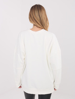 Ecru bluza z okrągłym dekoltem RUE PARIS