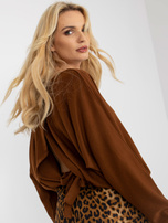 Hurt Brązowa bluzka z wiązaniem na plecach OCH BELLA