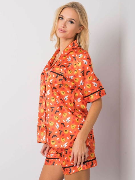 Pomarańczowy komplet do spania