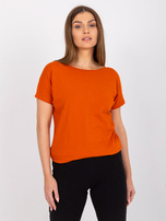 Ciemnopomarańczowy damski t-shirt Fire