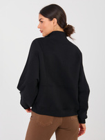 Czarna dresowa bluza ze stójką NATURAL SIDE 