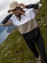 Beżowo-czarny komplet Sandra RUE PARIS