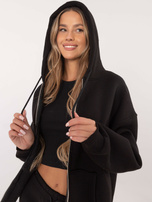 Hurt Czarna dresowa bluza basic od kompletu