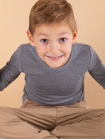 Szara termoaktywna bluzka chłopięca