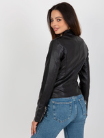 Hurt Czarna kurtka ramoneska z zamkami przy rękawach