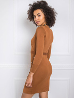 Brązowa sukienka Ezra