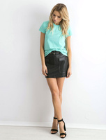 Turkusowy t-shirt Peachy