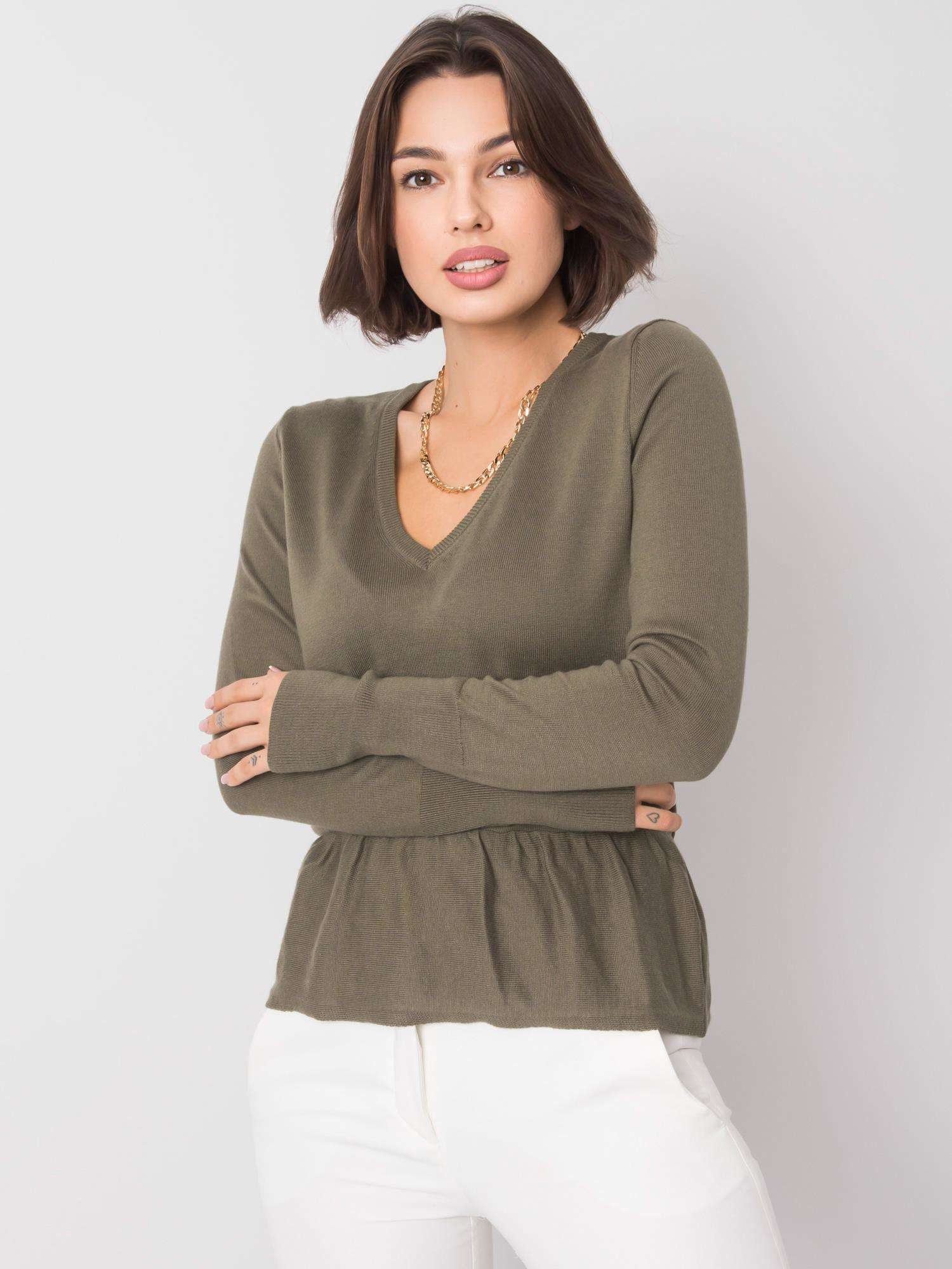 Khaki Pullover Melby RUE PARIS.