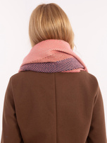 Hurt Pomarańczowy długi szal damski z frędzlami