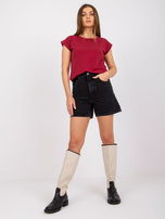 Bordowy t-shirt Revolution