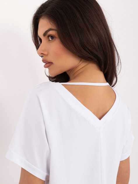 Biała damska bluzka oversize z bawełny RUE PARIS