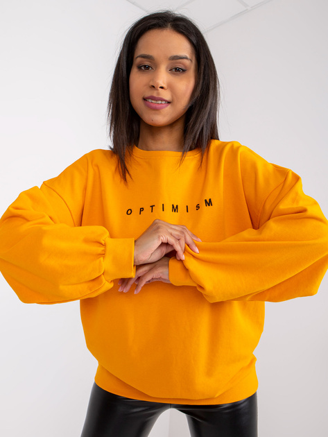 Jasnopomarańczowa luźna bluza dresowa Miley